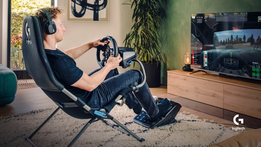 Playseat Challenge X - Logitech G Edition Spillekonsolstol Sort, Gr #16