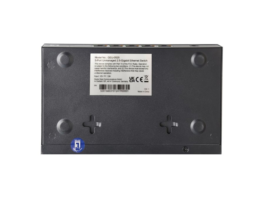 LevelOne GEU-0525 netv�rksswitch Ikke administreret 2.5G Ethernet (100/1000/2500) Sort #6