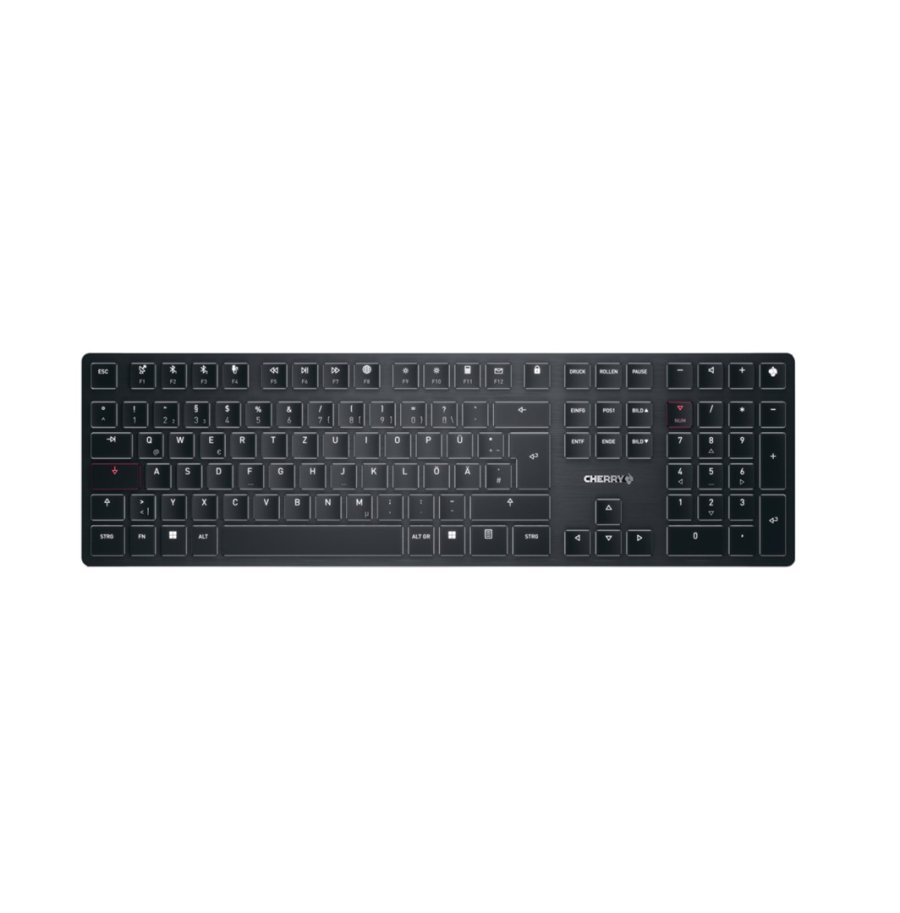 CHERRY KW X ULP tastatur Universel USB + RF Wireless + Bluetooth QWERTZ Tysk Sort #1