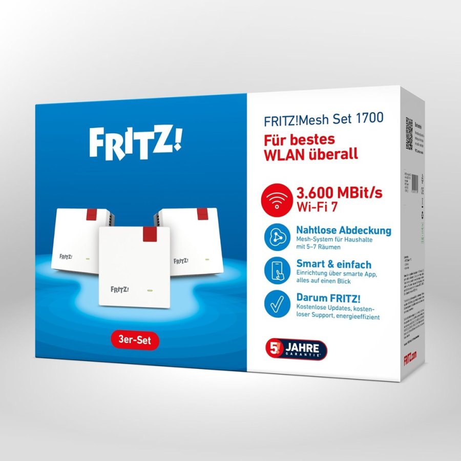 Mesh Set 20003133 mesh Wi-Fi-system Dual-band (2,4 GHz / 5 GHz) Wi-Fi 7 (802.11be) Hvid 1 Intern #4