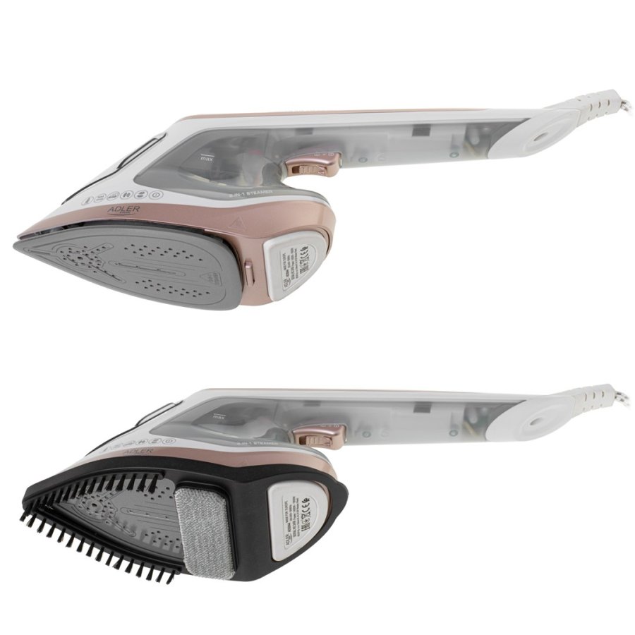 Adler 2in1 Garment Steamer and Iron | AD 5044 | Handheld | 1400 W | 0.18 L | 25 g/min | White/Gold #4