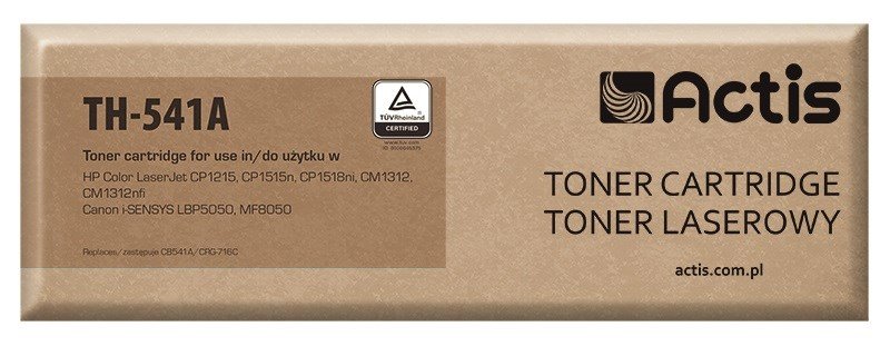 Actis Tonerpatron TH-541A (erstatning HP 125A CB541A, Canon CRG-716C; Standard; 1500 sider; bl) #1