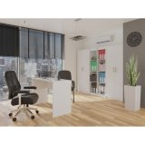 Arkivskab OLIV 2D 74x35x180 cm, hvid #19