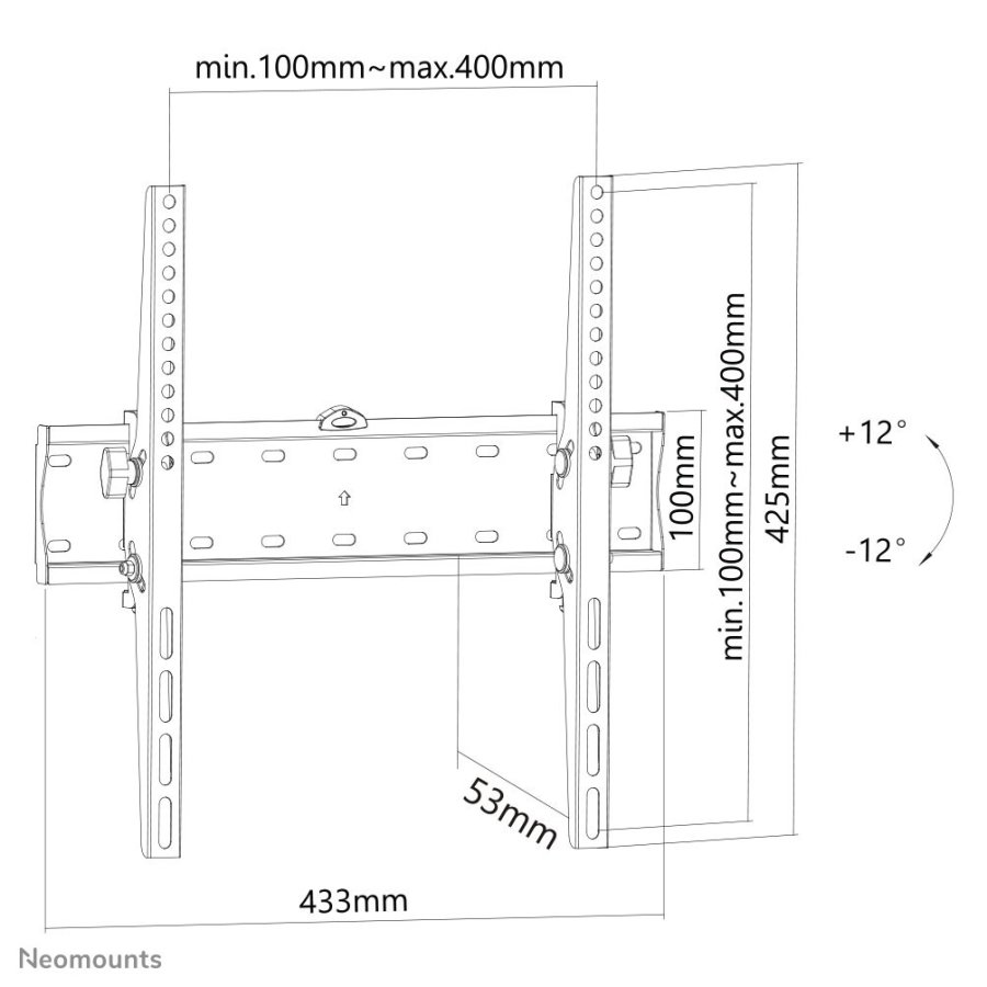 Neomounts FPMA-W350BLACK tv-beslag 139,7 cm (55