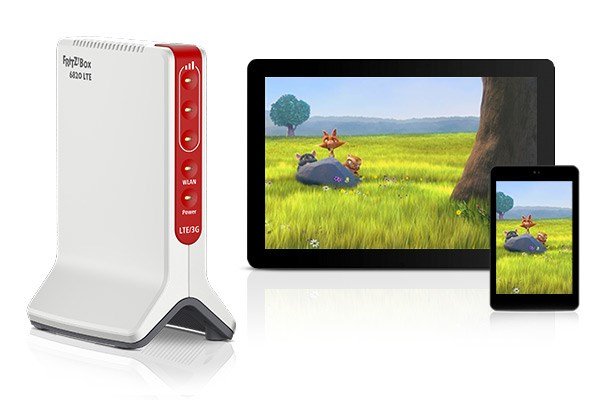 FRITZ!Box 6820 LTE Enkelt band (2,4 GHz) Wi-Fi 4 (802.11n) Hvid 1 4G Intern #5