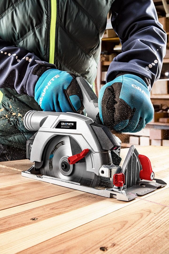 Graphite 58G023 transportabel rundsav 16,5 cm Gr, Rd, Slv 4200 rpm #8