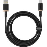 Baseus Dura USB Type A til Type C 60 W hurtigopladningskabel 2 m Sort, Guld #1