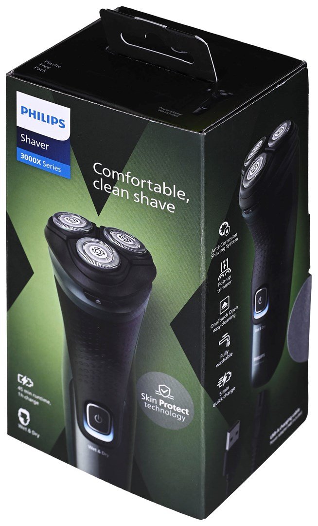 Philips Shaver 3000X Series X3052/00 Elektrisk shaver til vd og tr barbering #5