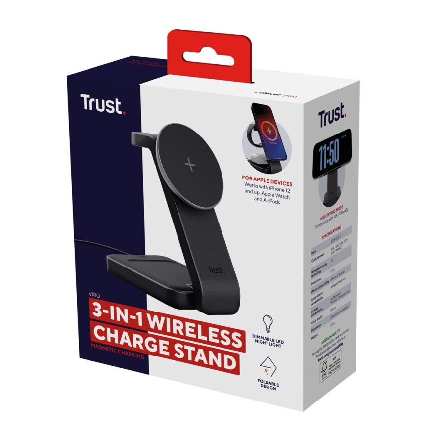 Trust Viro Hovedtelefoner, Headset, Smartphone, SmartWatch Sort USB Trdls opladning #7