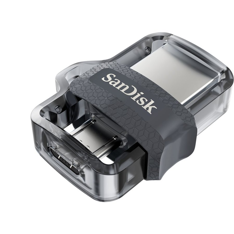 SanDisk Ultra Dual m3.0 USB-ngle 128 GB USB Type-A / Micro-USB 3.2 Gen 1 (3.1 Gen 1) Sort, Slv, Transparent #3