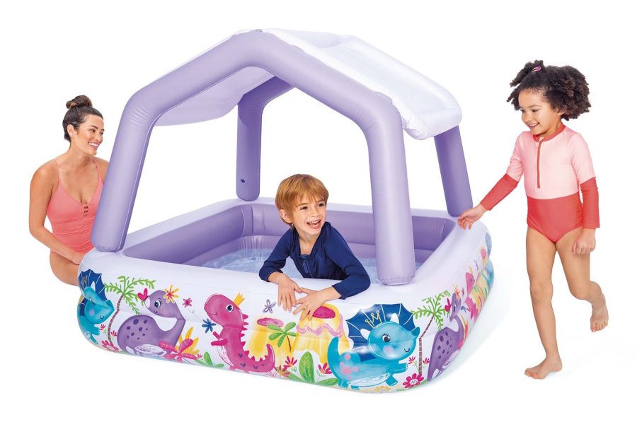 Intex 57470NP swimmingpool til over jorden Oppustelig pool Firkant 295 L Flerfarvet #8