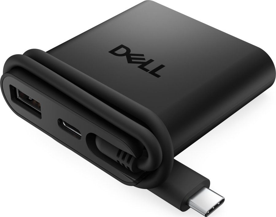 DELL DA225 Ledningsf�rt USB 3.2 Gen 1 (3.1 Gen 1) Type-C Sort #2