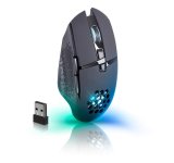 MOUSE DEFENDER GM-514 GLORY OPTIC RF RGB 3200dpi 7P BLACK #4