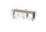 Cama LOTTA TV14 2D2S TV stativ & underholdningscenter 2 skuffe(r) #2