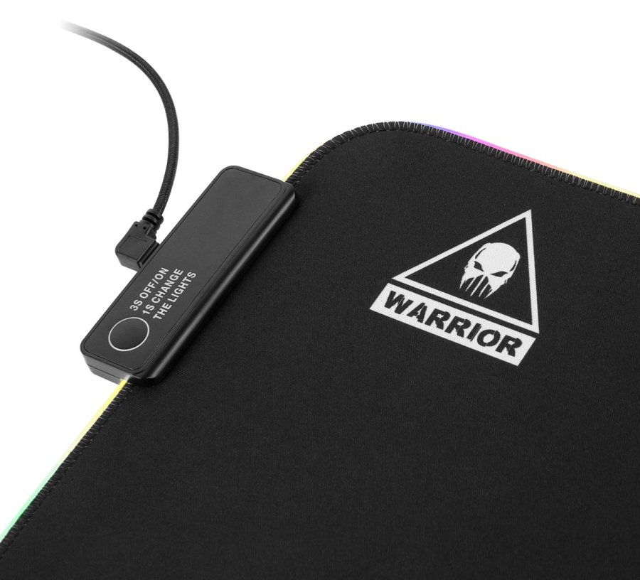 Kruger & Matz Warrior LED 790x300 musemtte Gaming musemtte Sort #5