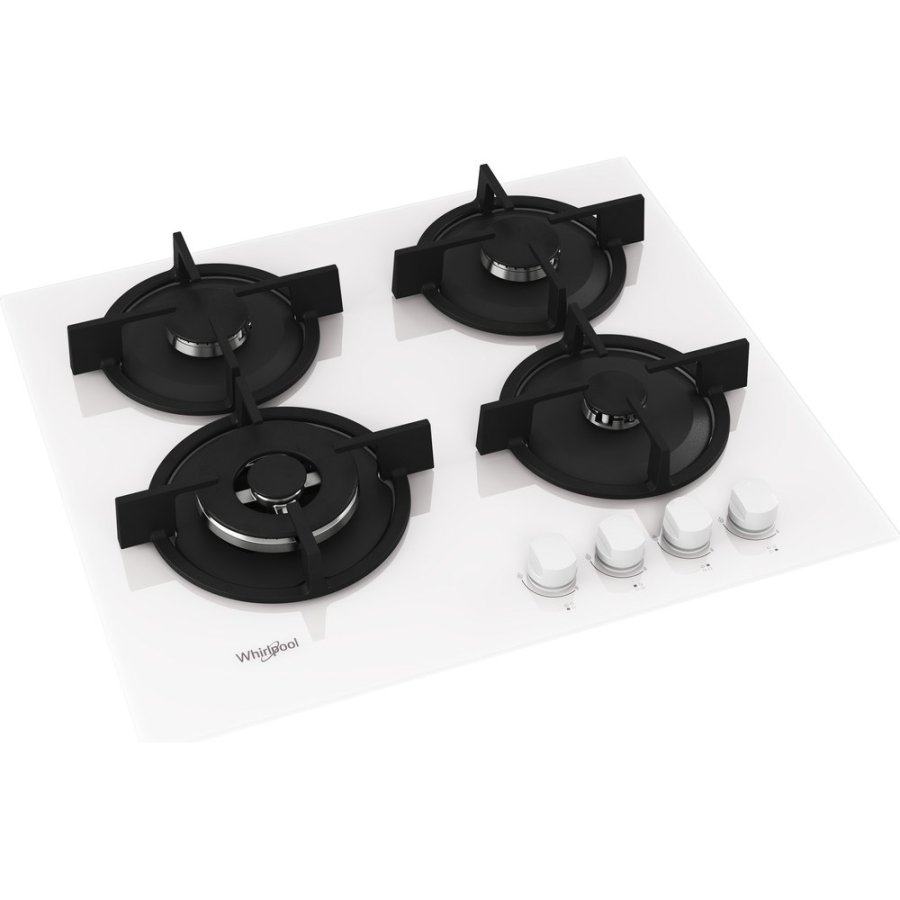 Whirlpool AKT 625/WH kogeplade Hvid Indbygget Gaskomfur 4 zone(s) #3