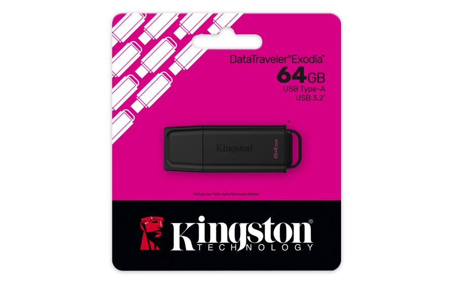 Kingston Technology DataTraveler Exodia USB-n�gle 64 GB USB Type-A 3.2 Gen 1 (3.1 Gen 1) Sort #5