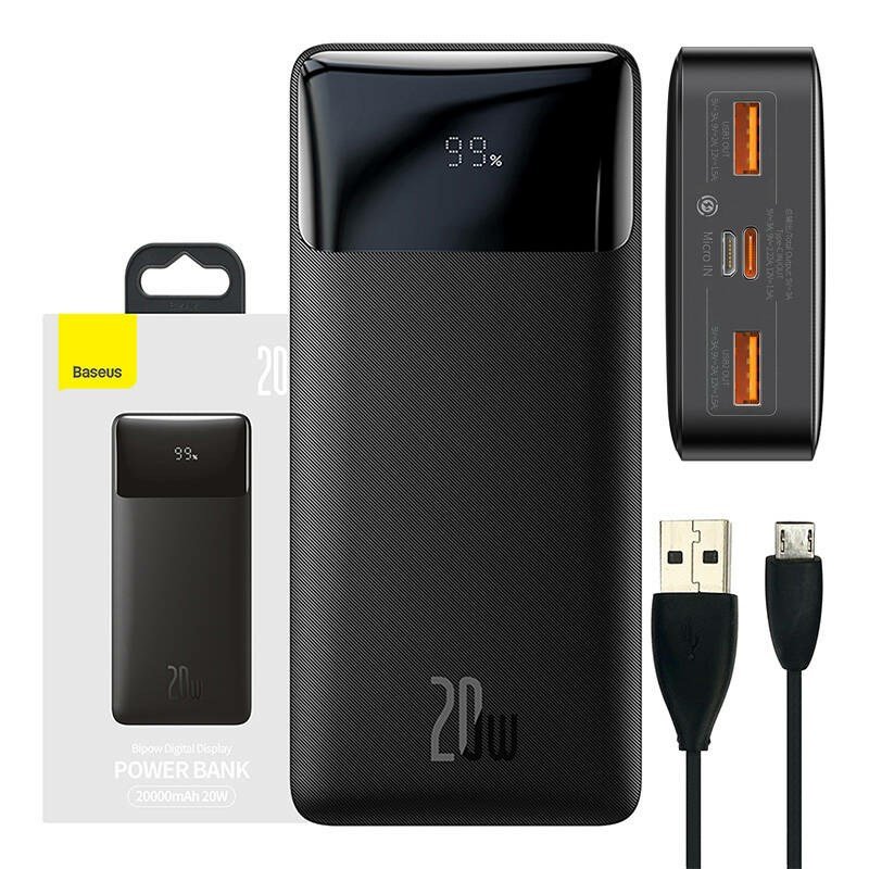 Baseus PPBD050501 powerbank Lithium polymer (LiPo) 20000 mAh Sort #5