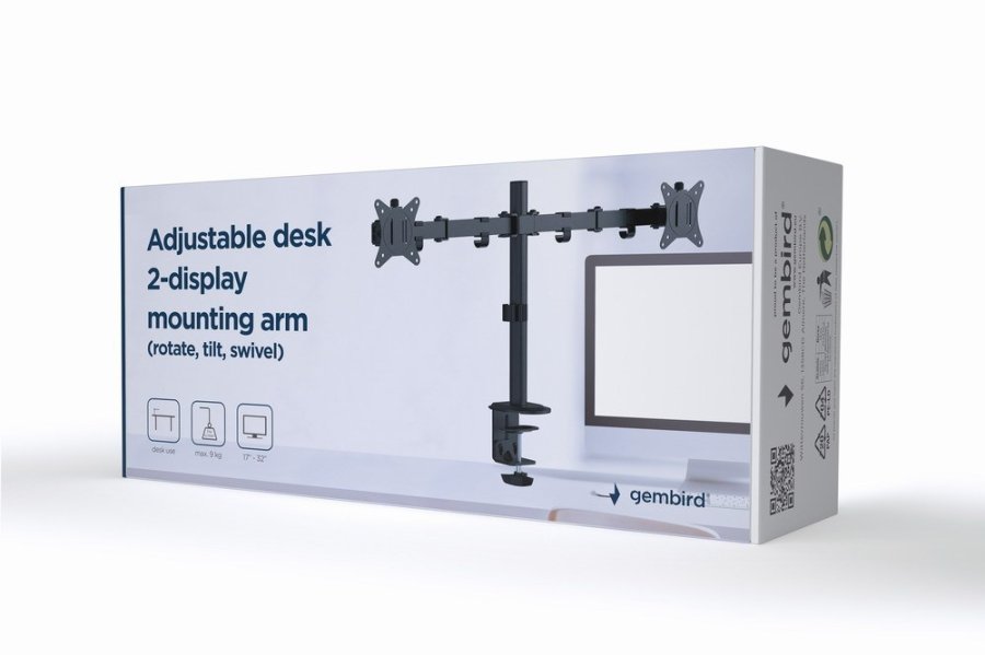 Gembird MA-D2-01 skrmbeslag og -stativer 81,3 cm (32