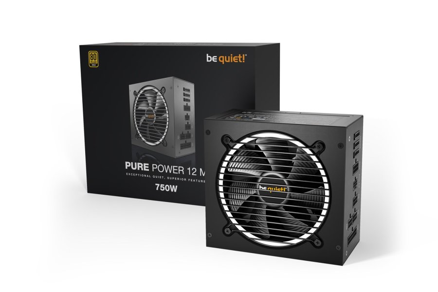 be quiet! Pure Power 12 M enhed til str�mforsyning 750 W 20+4 pin ATX ATX Sort #2