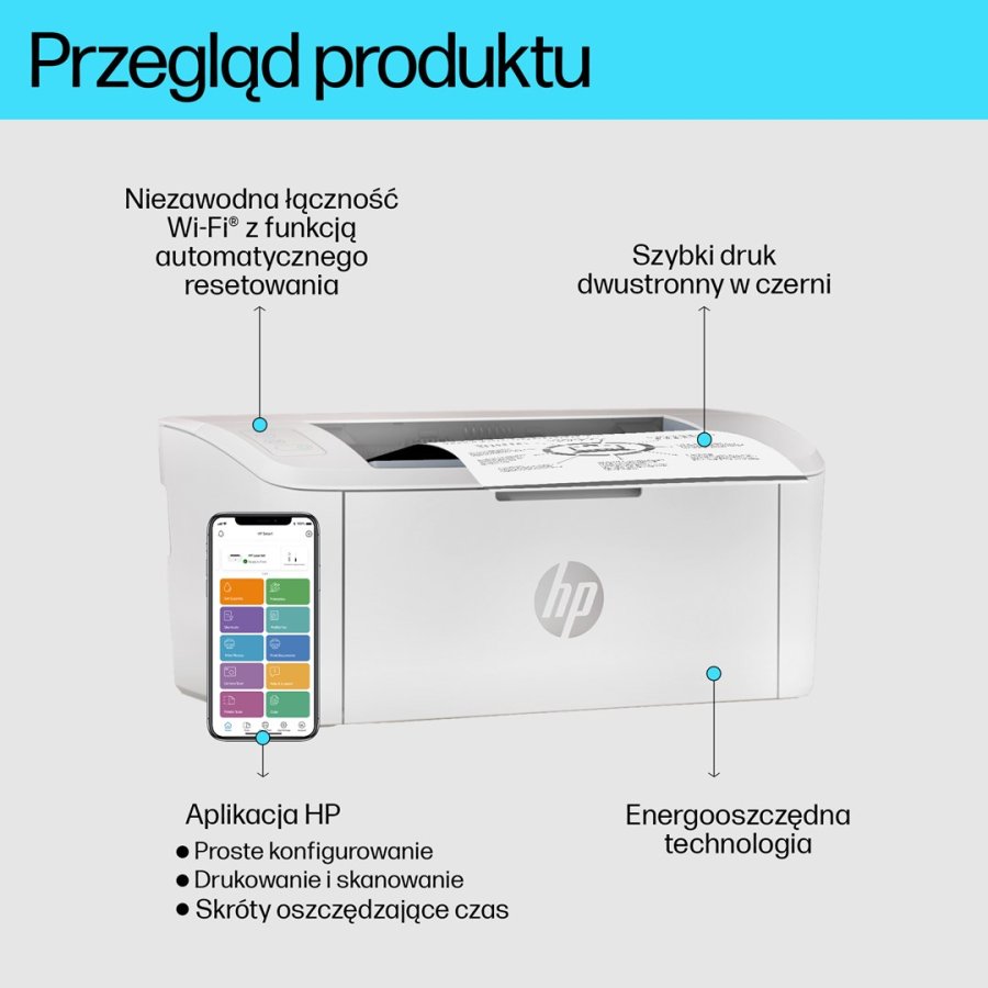 HP LaserJet M110w Tr�dl�st Sort og hvid Printer #3