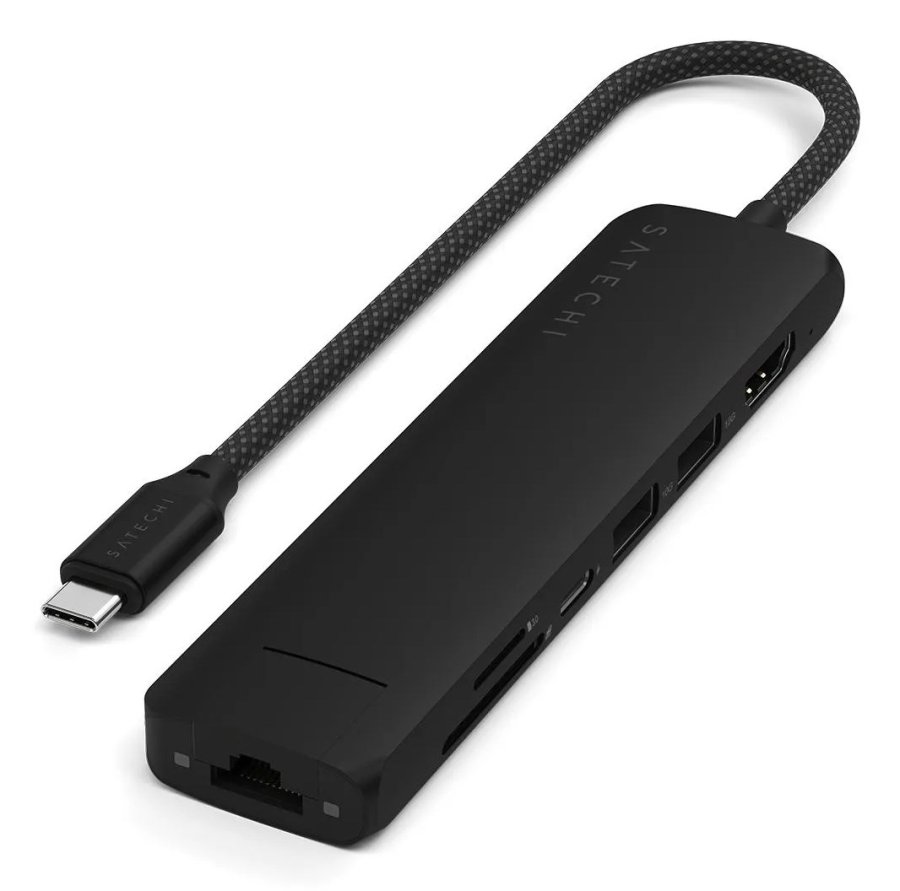 Satechi ST-P7SK interface hub USB Type-C 10000 Mbit/s Sort #1