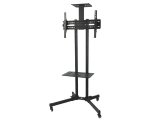 Maclean MC-661 Trolley TV Stand with Mounting Bracket and 2 Shelfs #1