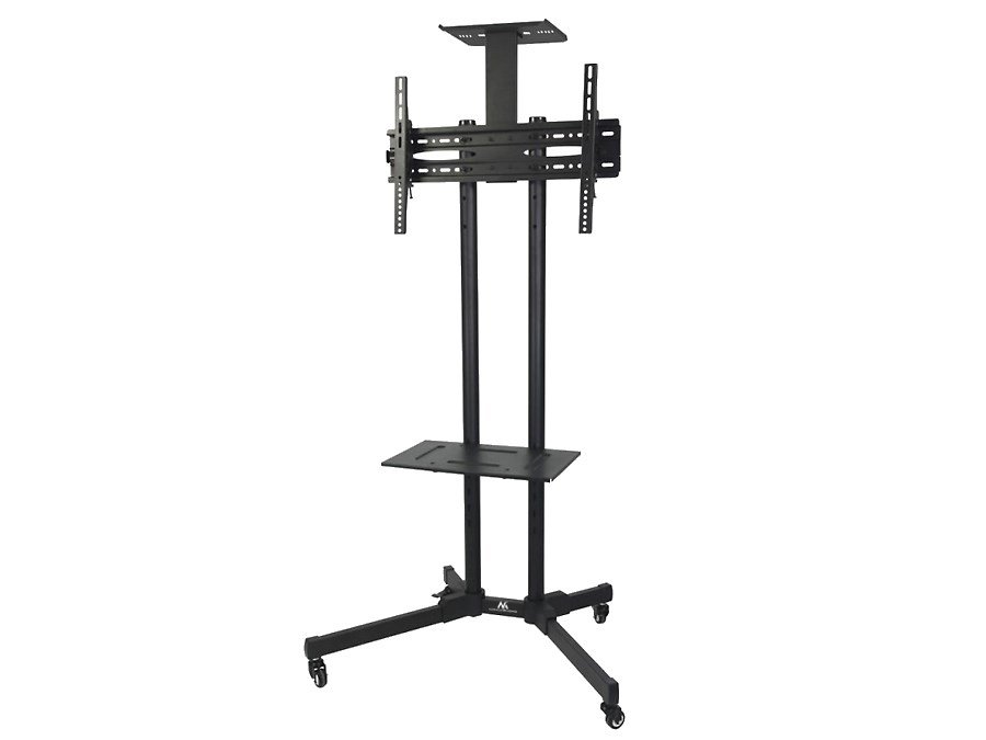 Maclean MC-661 Trolley TV Stand with Mounting Bracket and 2 Shelfs #1