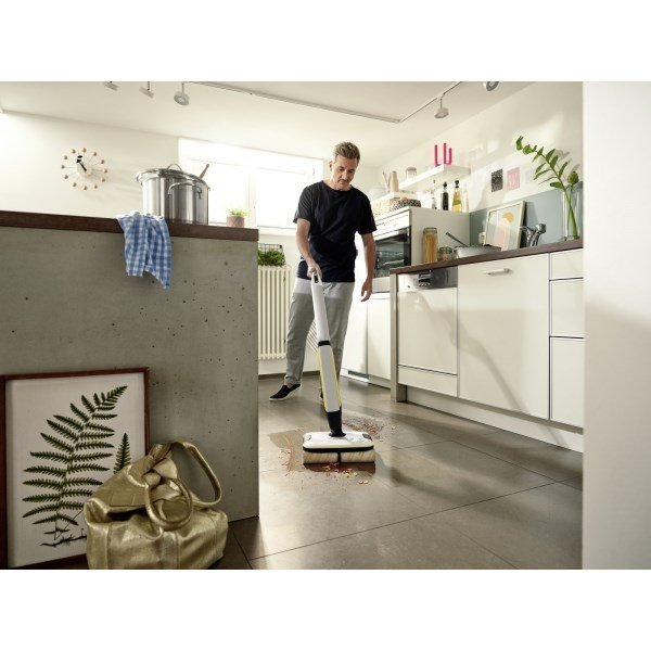 Krcher FC 7 CORDLESS Electric broom Batteri Vd Posels Sort, Hvid, Gul 2,85 At #3