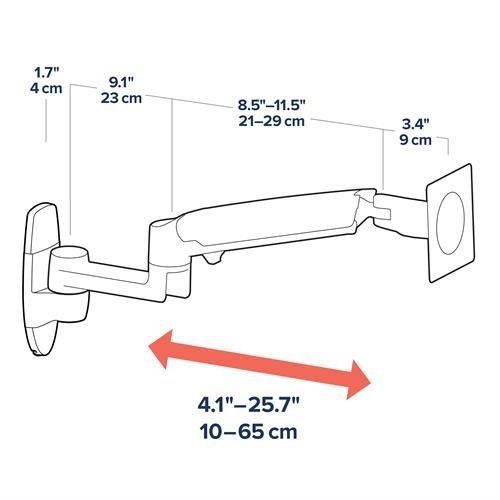 Ergotron LX Series LX Wall Mount LCD Arm 86,4 cm (34