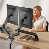 Desktop Swivel Mount for Two LCD Monitors Gas Spring #15