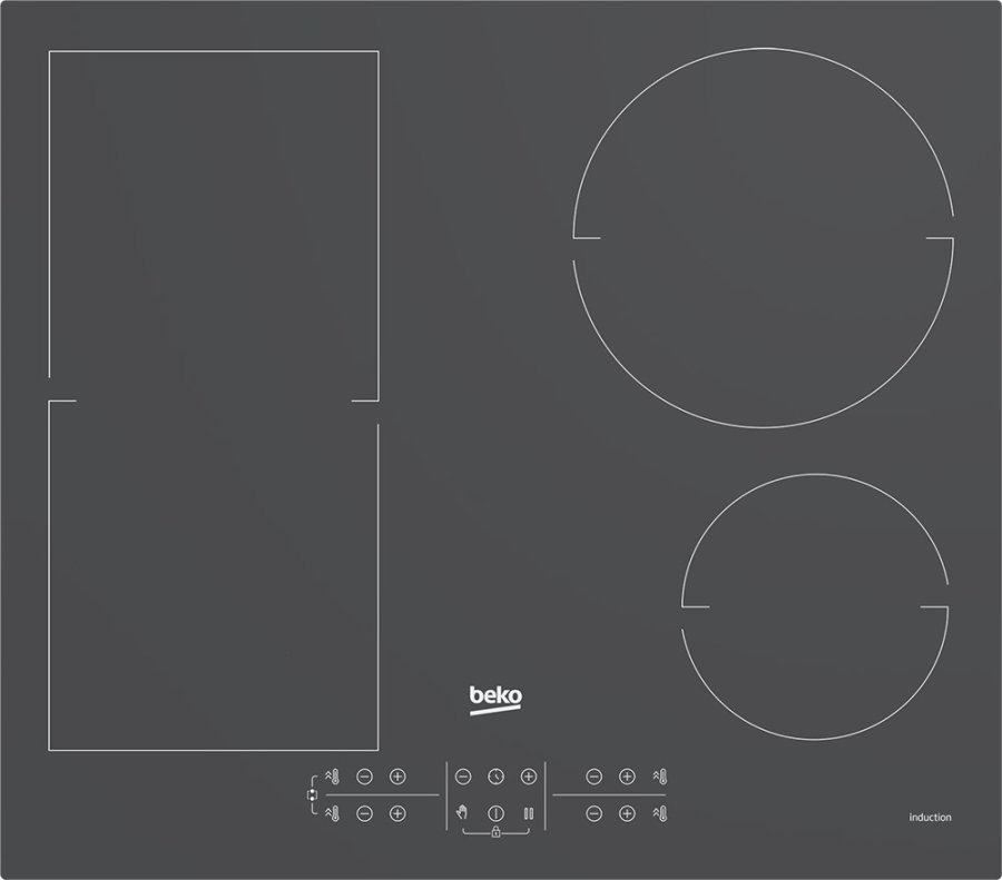 Beko HII64200FMTZG Induktionskogeplade med 4 zoner Gr� #1