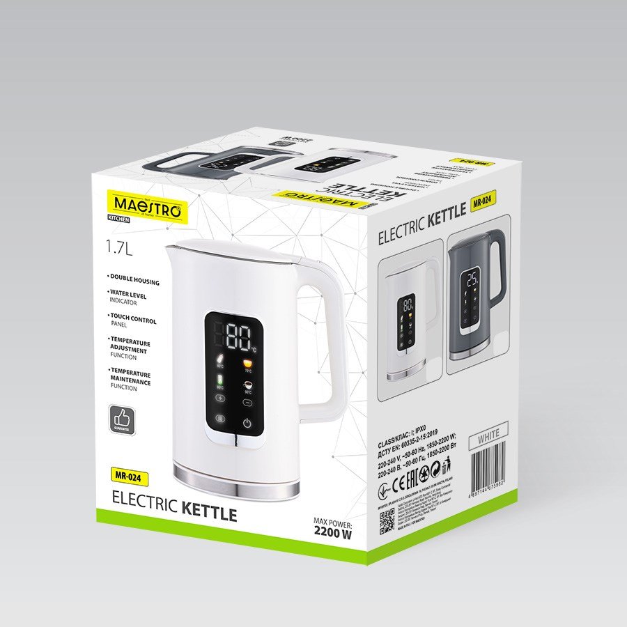 Elkedel Maestro MR-024 (MR-024-WHITE) Hvid #5