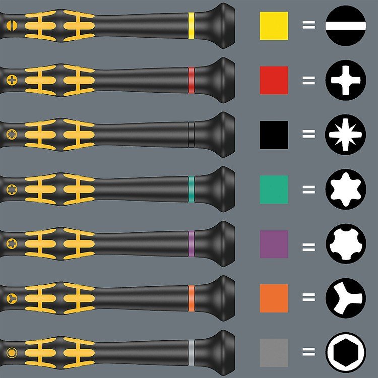 Wera 1578 A/6 ESD Electrician screwdriver set + Rack #9