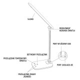 Montis Lampka biurkowa wielofunkcyjna LED MT042 bordlampe Hvid #4