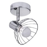 Activejet GIZEL enkelt loft vglampe krom E14 spotlight til stuen #1
