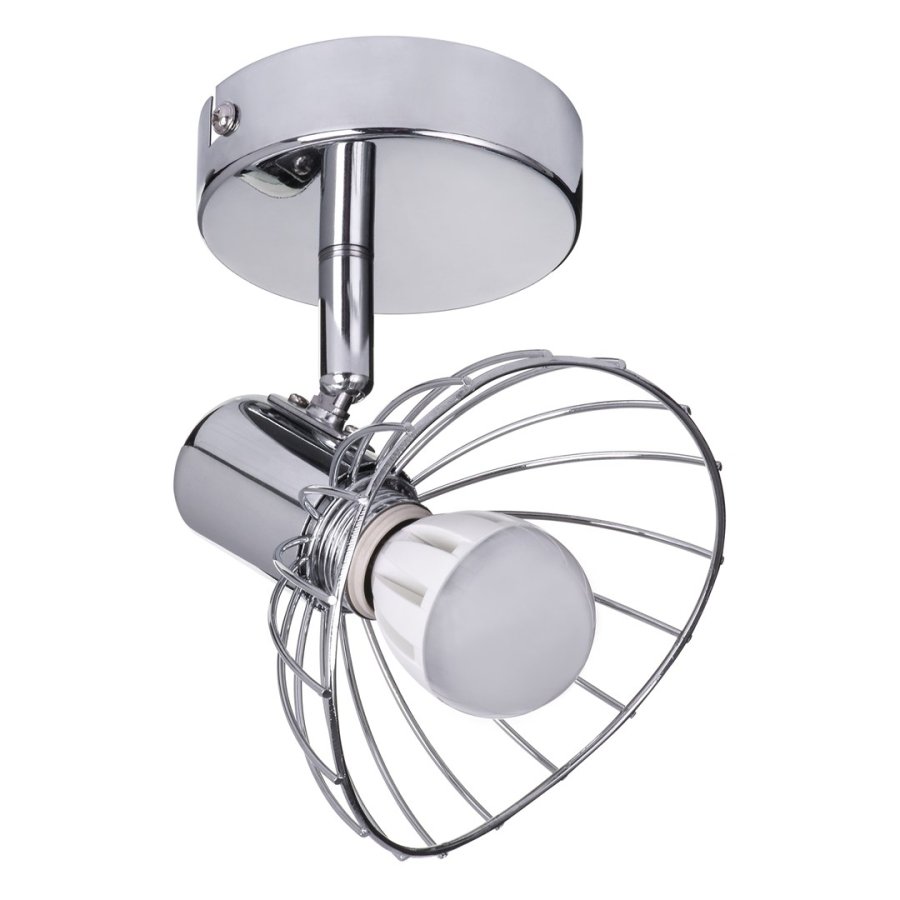 Activejet GIZEL enkelt loft vglampe krom E14 spotlight til stuen #1