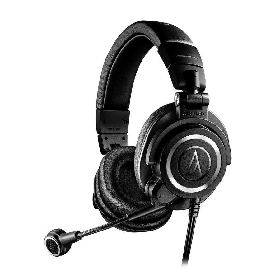 Audio-Technica ATH-M50XSTS-USB hovedtelefoner/headset Ledningsfrt Spil Sort #3