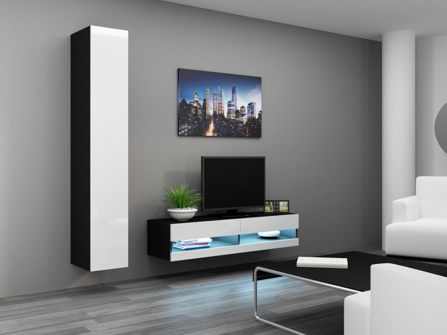 Cama RTVVIGO140N c/b TV stativ & underholdningscenter 2 hylder #2