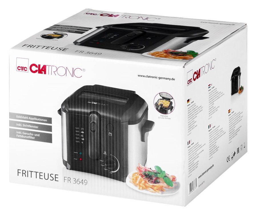 Clatronic FR 3649 Enkelt 2,5 L 1600 W Sort #11
