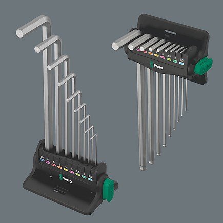 Wera 05022102001 unbrako ngle L-formet unbrakonglest Metric 9 stk #9