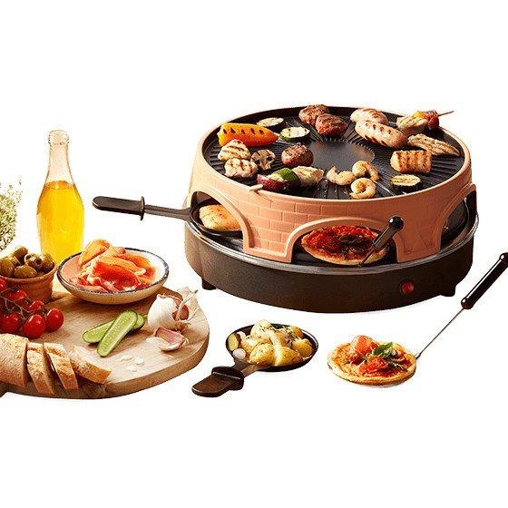 Emerio PO-113255.4 raclette grill 1500 W Sort, Brun #1