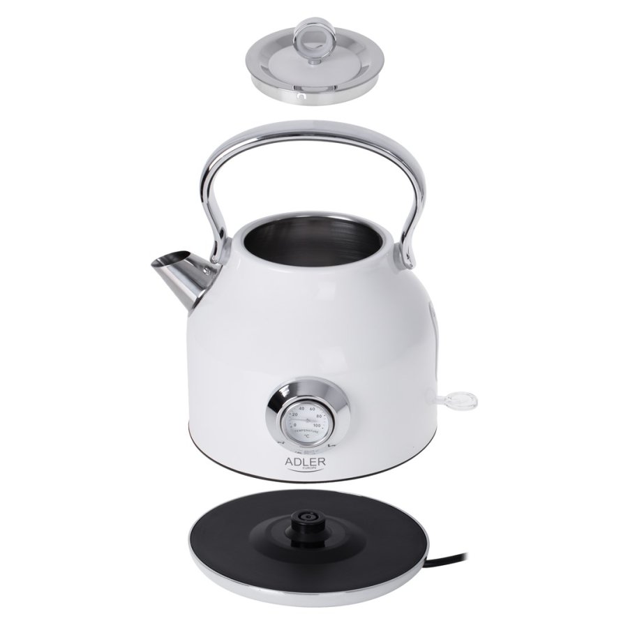 Adler AD 1346 elkedel 1,7 L 2200 W Metallic, Hvid #21