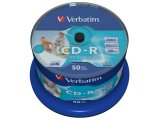Verbatim CD-R AZO Wide Inkjet Printable no ID 700 MB 50 stk. #1