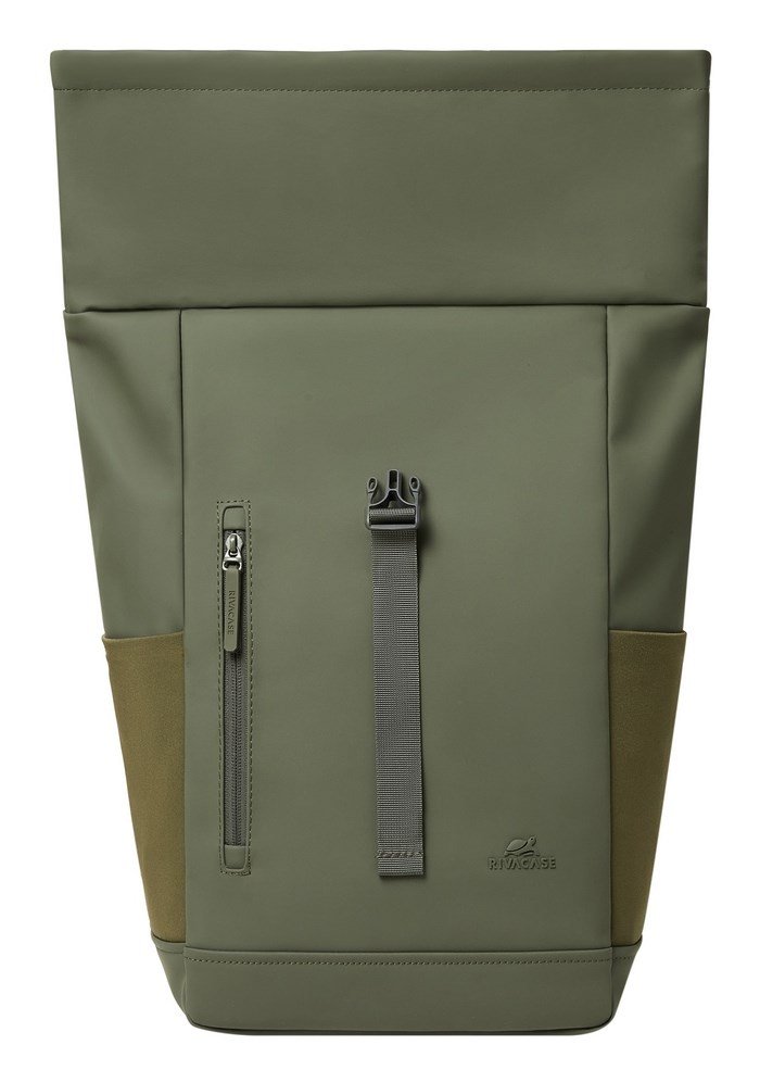 Rivacase Eden rygs�k Rejserygs�k Oliven PU-l�der, Polyester, Genanvendt polyethylenterephthalat (rPET) #5