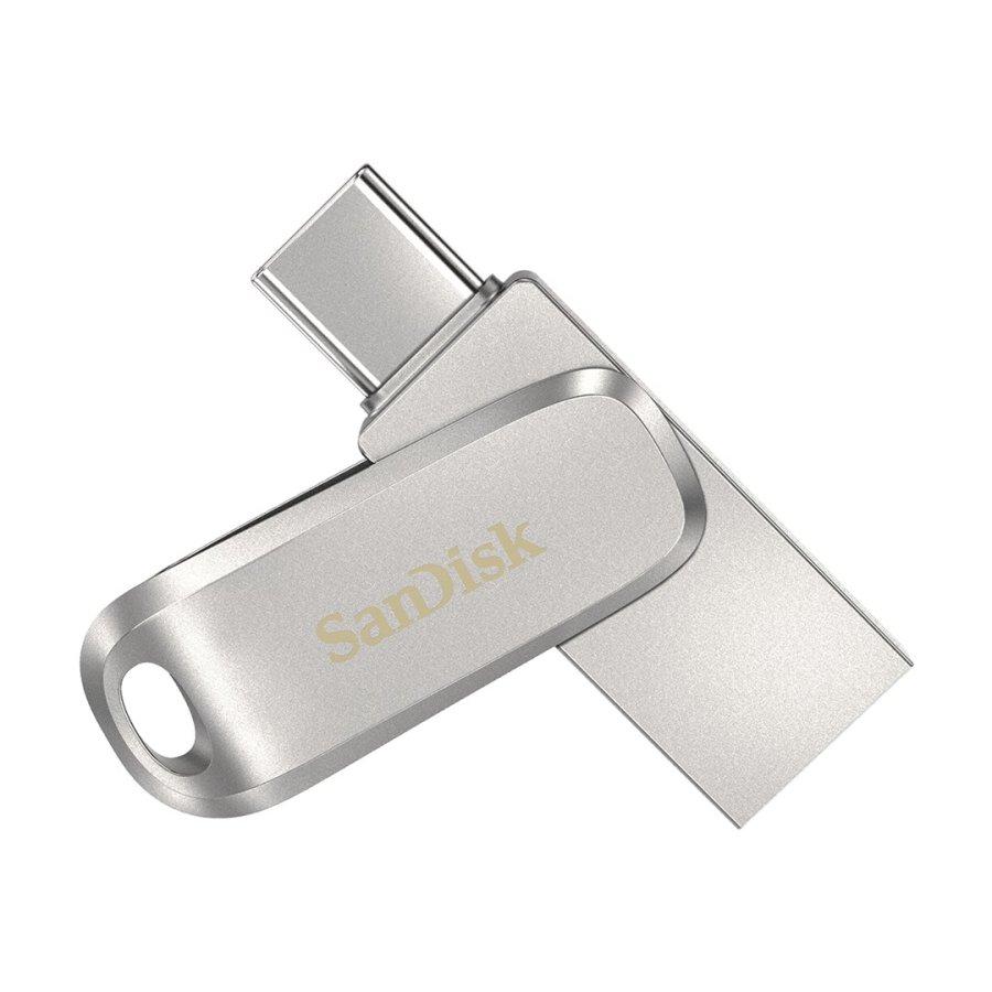 SanDisk Ultra Dual Drive Luxe USB-ngle 512 GB USB Type-A / USB Type-C 3.2 Gen 1 (3.1 Gen 1) Rustfrit stl #1