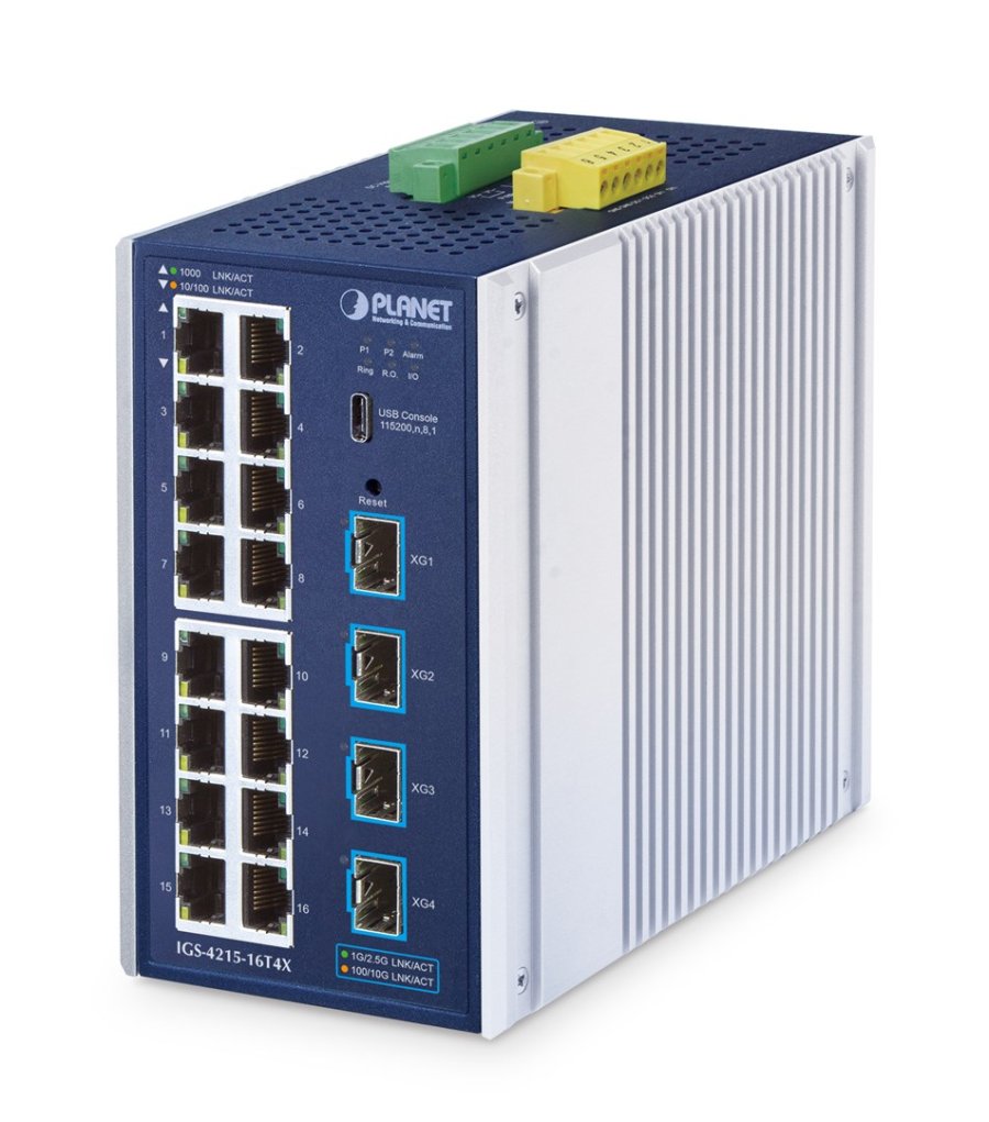 PLANET IGS-4215-16T4X netv�rksswitch Administreret L2/L4 Gigabit Ethernet (10/100/1000) Aluminium, Bl� #1