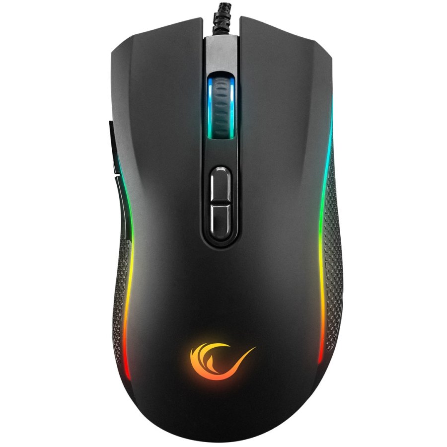 RAMPAGE SMX-R44 V2 MACRO BLACK-mus 12800 DPI RGB LED #1