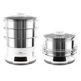 Tefal Convenient Series Deluxe VC502D dampkoger 3 kurv(e) Bordplade 900 W Rustfrit stl, Hvid #8