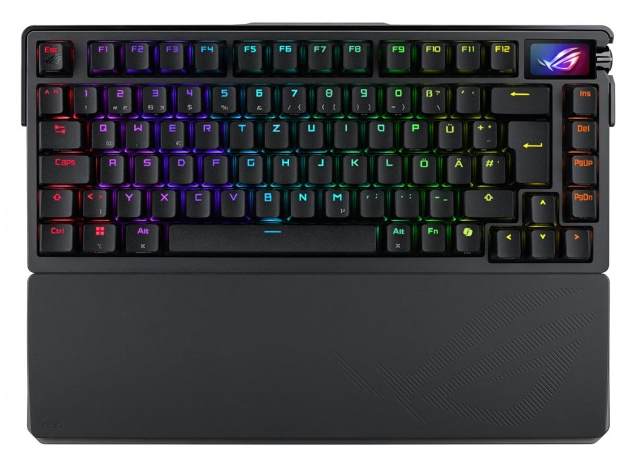 ASUS ROG Azoth Extreme tastatur Spil USB + RF Wireless + Bluetooth QWERTZ Sort #1